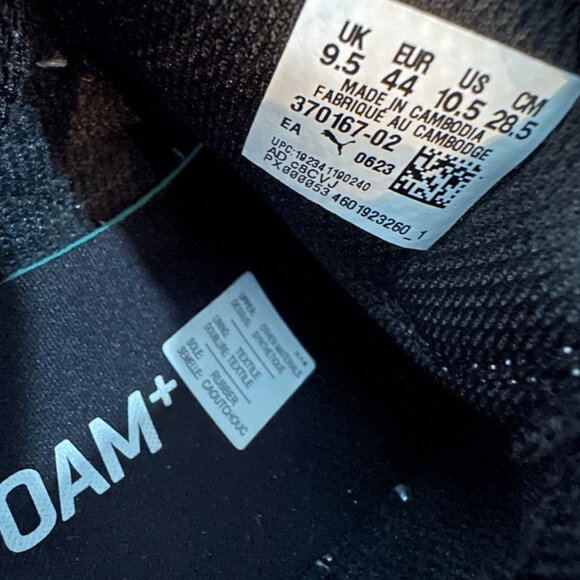 Black Puma US 10.5 Sneakers - Picture 8 of 10